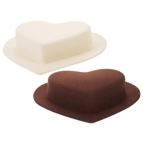 KICHOUSE 2 Stück Miniatur Herzförmige Bastelhüte Dekorative Puppenhüte für Diy Projekte Geeignet für Partys und Kreative Dekorationen Beige Braun für Puppen und Kleine Accessoires KICHOUSE 2 Stück Miniatur Herzförmige Bastelhüte Dekorative Puppenhüte für Diy Projekte Geeignet für Partys und Kreative Dekorationen Beige Braun für Puppen und Kleine Accessoires von KICHOUSE
