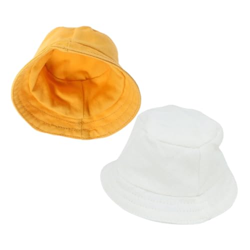 KICHOUSE 2 Stück Miniatur Puppenhüte Austauschbare Fischerhüte für Puppen Dekorative Hüte aus Polyester Sonnenhut für Puppenmode und Dekoration KICHOUSE 2 Stück Miniatur Puppenhüte Austauschbare Fischerhüte für Puppen Dekorative Hüte aus Polyester Sonnenhut für Puppenmode und Dekoration von KICHOUSE