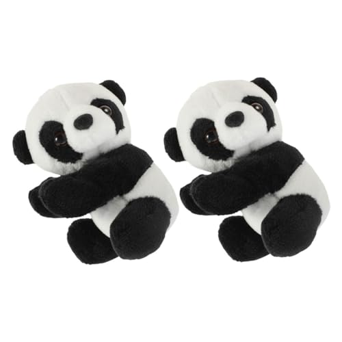 KICHOUSE 2 Stück Plüsch Panda Clips für Memos Tierform Büroklammern Süßes Plüschspielzeug Zubehör für Schule und Büro von KICHOUSE