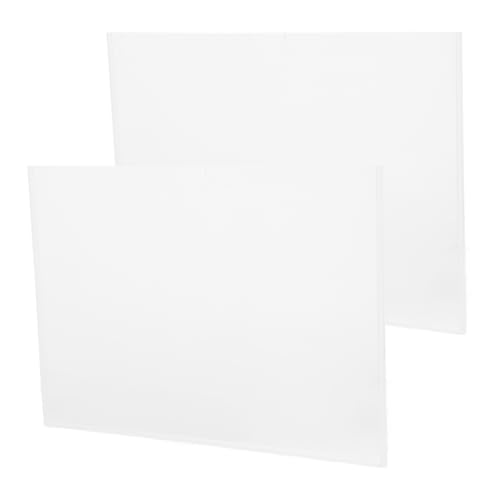 KICHOUSE 2 Stück Transparente Acryl Dokumentenanzeige Box Aktenhalter für Bürogebrauch Eleganter und Moderner Acryl Datei Organizer für Präsentationen und Tägliche Büroanwendungen von KICHOUSE