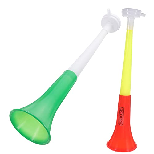 KICHOUSE 2 Stück Trompetenspielzeug Bullhorn Klöppel Pfeifen Krachmacher Hörner Fußballinstrument Trompeten Musikspielzeug Spiel Jubelspielzeug Teleskophorn Lustiges Trompete von KICHOUSE