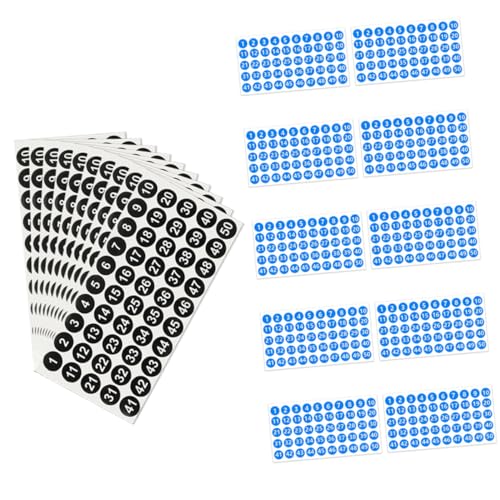 KICHOUSE 20 Blatt Digitales Etikettpapier Klebstoff Tischnummernaufkleber Name farbig rund Klebzahlenbezeichnungen bunte Nummernaufkleber Durchsichtiger Film KICHOUSE 20 Blatt Digitales Etikettpapier Klebstoff Tischnummernaufkleber Name farbig rund Klebzahlenbezeichnungen bunte Nummernaufkleber Durchsichtiger Film von KICHOUSE