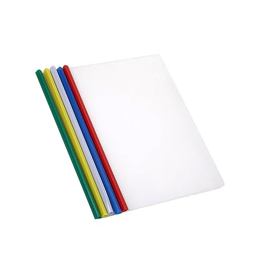 KICHOUSE 20 Stück A4-Papier-Organizer ordner BINDER Melden Schiebestangenhalter Vertragsakteninhaber A4-Papierhalter Zufällige Farbe von KICHOUSE