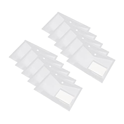 KICHOUSE 20 Stück Aktenhalter Durchsichtige Beutelabdeckungen Knopf Organizer Für Transparente Akten Projektordner Schnapp Aktenordner Tasche Tragbarer Verschluss Akten Organizer von KICHOUSE