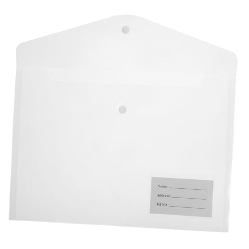 KICHOUSE 20 Stück Aktenhalter Plastikdokumentordner Dateiordner Kunststoff Aktenordner aus Kunststoff übersichtliche Ordner für Dokumente Ordner für Aktenumschläge Papier Transparent von KICHOUSE