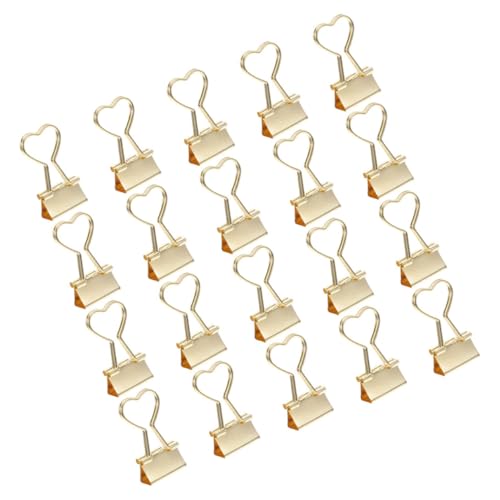 KICHOUSE 20 Stück Büroklammern aus Metall Süße Binder Clips für Dokumente Briefe und Journaling Langlebig und Vielseitig Einsetzbar für Büro und Zuhause von KICHOUSE