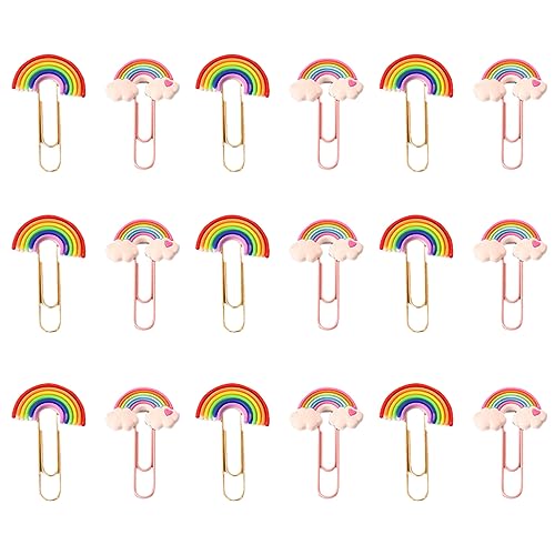 KICHOUSE 20 Stück Bunte Lesezeichen Büroklammern Niedliche Büroklammern Geformte Größe Regenbogen Mehrfarbig Dekorativ Pastell Sortiert Schreibwaren Dokumentenklammern Lustiger KICHOUSE 20 Stück Bunte Lesezeichen Büroklammern Niedliche Büroklammern Geformte Größe Regenbogen Mehrfarbig Dekorativ Pastell Sortiert Schreibwaren Dokumentenklammern Lustiger von KICHOUSE