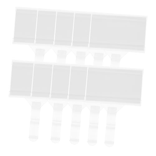KICHOUSE 20 Stück Hakenpreismarke Mit Schild Inhaber Zubehör Für Drahtregale Organisation Hängend Klein Etiketten Stichworte Gestell Kleiderlabeln -label -halter Plastik Transparent KICHOUSE 20 Stück Hakenpreismarke Mit Schild Inhaber Zubehör Für Drahtregale Organisation Hängend Klein Etiketten Stichworte Gestell Kleiderlabeln -label -halter Plastik Transparent von KICHOUSE