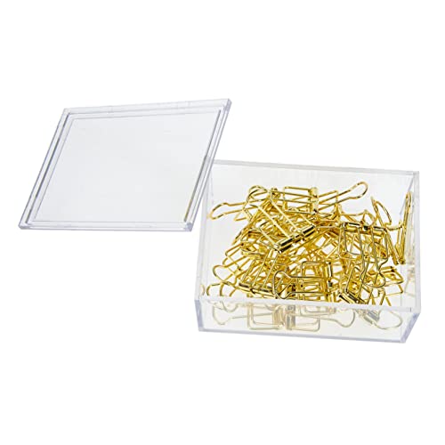 KICHOUSE 20 Stück Kleine Binderklammern Goldfarben Für Papier Schreibtisch Ordnung Binder Papierklammern Zahlenklammern Bürobedarf Größe Büroklammern Jumbo Farbige von KICHOUSE