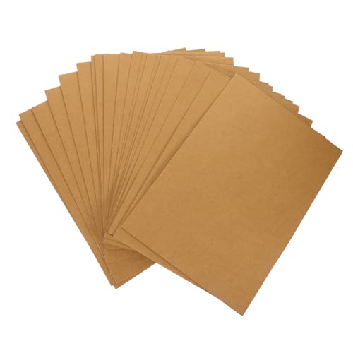 KICHOUSE 20 Stück Kraftpapier Präsentationsmappe Dokumentenmappe für Bürobedarf für Notizen Vorschläge und Rezepte Langlebig und Wiederverwendbar Praktische Aufbewahrungslösung von KICHOUSE