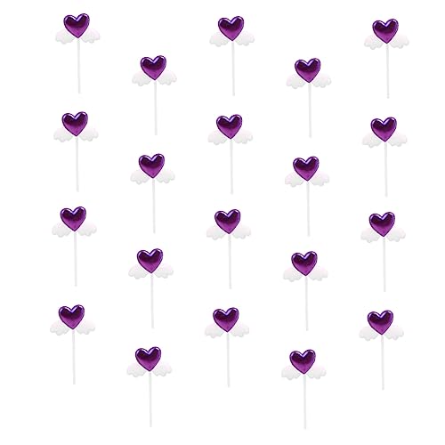 KICHOUSE 20 Stück Kucheneinsatz Kuchenverzierung Flügel Picks Partykuchendekorationen rolf zuckowski weihnachten weihnachen hochzeitsdeko Flügel Cupcake Topper Herz-Cupcake-Topper und Tuch KICHOUSE 20 Stück Kucheneinsatz Kuchenverzierung Flügel Picks Partykuchendekorationen rolf zuckowski weihnachten weihnachen hochzeitsdeko Flügel Cupcake Topper Herz-Cupcake-Topper und Tuch von KICHOUSE