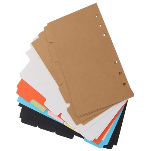 KICHOUSE 20 Stück Ordner Seitenteiler Registerteiler Bunte Büroprodukte Registerkarten Trennblätter Für Aktenordner Registerteiler Ordnerteiler Ablage Bunte Karteikarten KICHOUSE 20 Stück Ordner Seitenteiler Registerteiler Bunte Büroprodukte Registerkarten Trennblätter Für Aktenordner Registerteiler Ordnerteiler Ablage Bunte Karteikarten von KICHOUSE