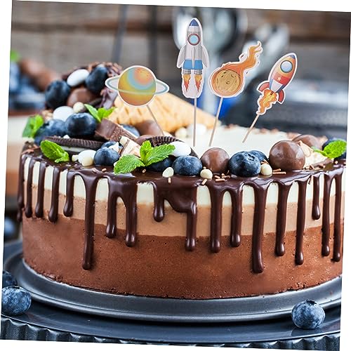 KICHOUSE 20 Stück Teiliges Weltraum Thema Cake Decor Astronaut Kuchenstecker für Kindergeburtstag Einfache Montage Detailreiche Tortenornamente Party Backzubehör für Festliche Kuchen KICHOUSE 20 Stück Teiliges Weltraum Thema Cake Decor Astronaut Kuchenstecker für Kindergeburtstag Einfache Montage Detailreiche Tortenornamente Party Backzubehör für Festliche Kuchen von KICHOUSE