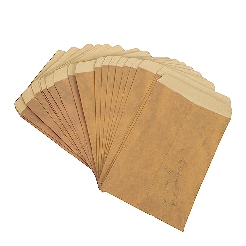KICHOUSE 20 Stück Vintage Kraftpapier Umschläge Multifunktionale Briefumschläge für Karten und Schmuckaufbewahrung Robuste Papiertüten für Kleine Gegenstände für Dankeskarten und KICHOUSE 20 Stück Vintage Kraftpapier Umschläge Multifunktionale Briefumschläge für Karten und Schmuckaufbewahrung Robuste Papiertüten für Kleine Gegenstände für Dankeskarten und von KICHOUSE