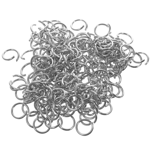 KICHOUSE 200Stücke Sprungringe aus Offene Verbindungsringe für DIY Schmuckherstellung für Armbänder Halsketten Bastelprojekte Hochwertige von KICHOUSE