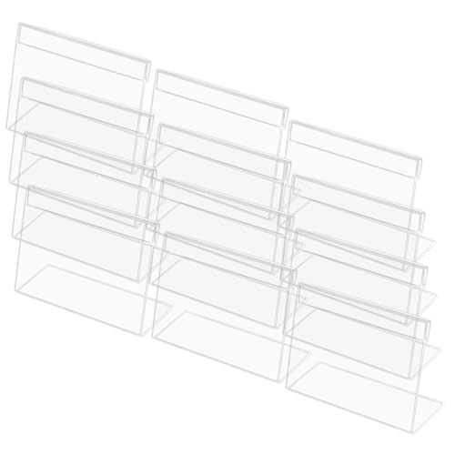 KICHOUSE 20Stücke Acryl Schilderhalter für Hochzeiten und Partys Transparente Tischkartenständer Tischnummern Displays für Willkommensschilder und Menüs von KICHOUSE