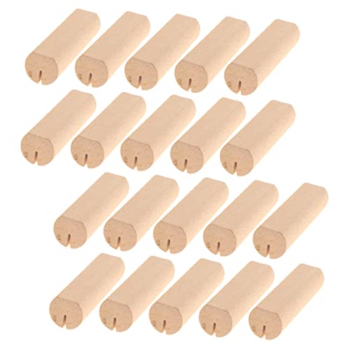 KICHOUSE 20Stücke Holz Kartenhalter Für Tischdekoration Robuste Für Menükarten Namensschilder Und Fotos Für Hochzeiten Partys Und Zuhause von KICHOUSE