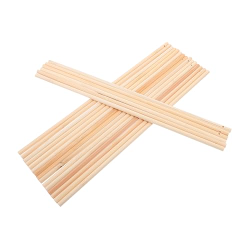 KICHOUSE 20Stücke Laternenstäbe aus Holz Lange DIY Handlaternen Holzgriffe für Tragbar und Leicht für Garten und Festtagsdekoration Bastelbedarf von KICHOUSE