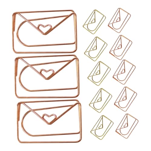 KICHOUSE 20Stücke Niedliche Büroklammern im Cartoon Design Kreative Paper Clips für Büro Schule und Hochzeit Praktische Papiernadel für Fröhliche Organisation von KICHOUSE