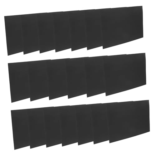 KICHOUSE 20Stücke Schwarzes Bastelpapier M² Vielseitiges Scrapbooking für DIY Projekte Druckerpapier für Einladungen Menüs und Kartenherstellung von KICHOUSE