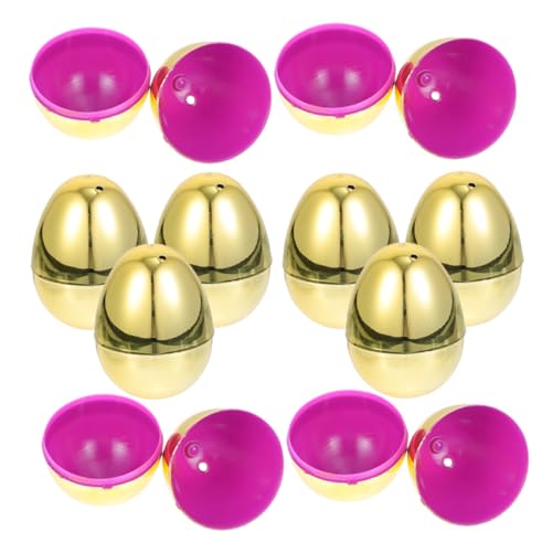 KICHOUSE 20st Ostereier Füllbare Kugeln in Ostereiform Zu Öffnendes Osterei Geschenkverpackung Eierschalen Osterparty Dekoration Osterei-bonbonschachteln Kinderspielzeug Plastik Golden KICHOUSE 20st Ostereier Füllbare Kugeln in Ostereiform Zu Öffnendes Osterei Geschenkverpackung Eierschalen Osterparty Dekoration Osterei-bonbonschachteln Kinderspielzeug Plastik Golden von KICHOUSE