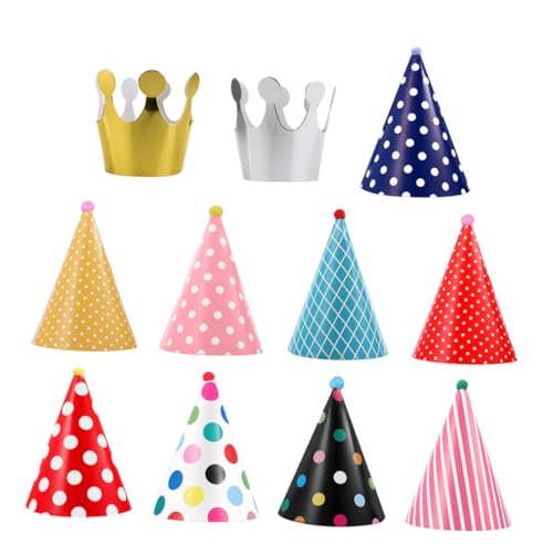 KICHOUSE 22st Geburtstagshut Partyhüte Aus Papier Papierhüte Für Die Babyparty Lustige Kegelhüte Partyhüte Mit Papierkrone Geburtstagsgeschenke Groß Requisiten Kind von KICHOUSE