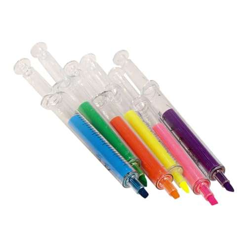 KICHOUSE 24 Stück Bunte Textmarker Praktische Hochlighter für Schule Haushalt Sichere und Bequeme Marker für Lehrer Studenten Ärzte Krankenschwestern von KICHOUSE
