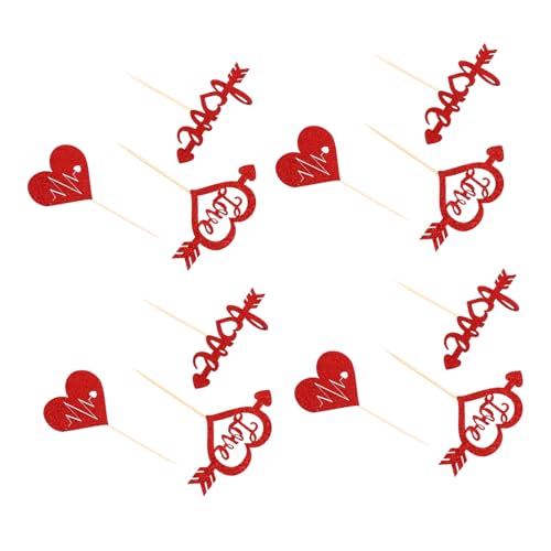 KICHOUSE 24 Stück Liebe Cupcake Topper Kreative Valentinstag Torten Dekorationen aus Hochwertigem für Romantische Feiern und Desserts KICHOUSE 24 Stück Liebe Cupcake Topper Kreative Valentinstag Torten Dekorationen aus Hochwertigem für Romantische Feiern und Desserts von KICHOUSE