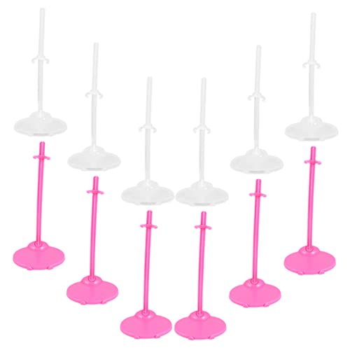 KICHOUSE 24 Stück Puppenständer Clips Für Mädchenmarken Puppenkleiderbügel Babypuppen Knopfbatterien Der Film „Little Toys“ Puppenstützgestelle Puppenständer Strom Kit Puppen Aus von KICHOUSE