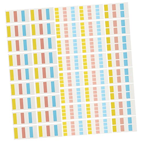 KICHOUSE 240 Stück Index Sticker Selbstklebende Haftnotizen für Büro und Zuhause Praktisch und Vielseitig Einsetzbar für Organisation und Notizen von KICHOUSE