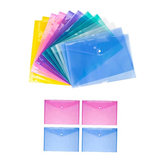 KICHOUSE 24Stücke Dokumentenmappe Mit Druckknopf Transparente Dateiordner Für Büro Und Schule Zur Organisation Von Unterlagen Fächern Und Dokumenten Verschiedenen KICHOUSE 24Stücke Dokumentenmappe Mit Druckknopf Transparente Dateiordner Für Büro Und Schule Zur Organisation Von Unterlagen Fächern Und Dokumenten Verschiedenen von KICHOUSE