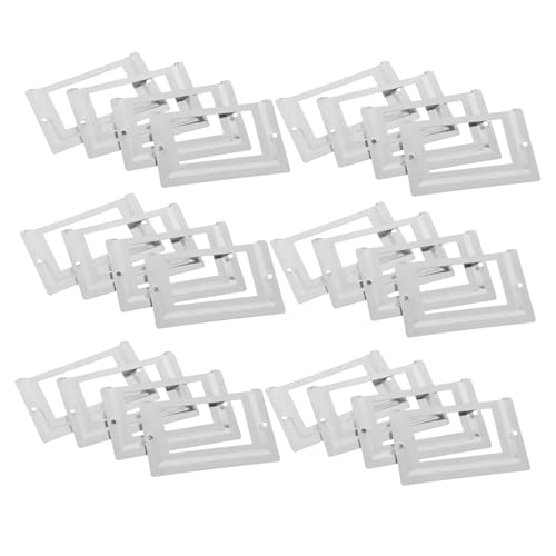 KICHOUSE 24Stücke Vintage Etikettenrahmen Retro Metall Etikettenhalter für Regale Box Hardware Zubehör für Aufbewahrungsbehälter Installieren Vielseitig von KICHOUSE