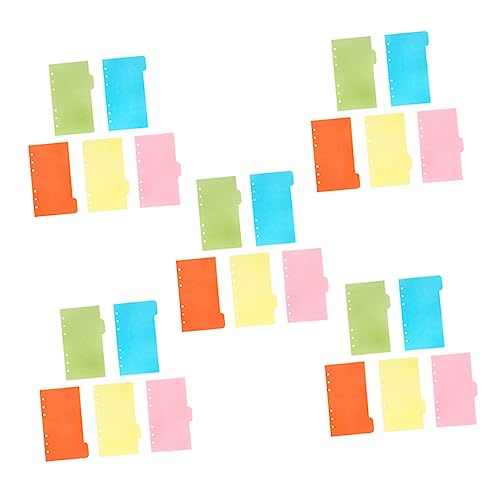 KICHOUSE 25 Stück Trennblätter Set Teiliges Farbenfrohes Notizbuch Zubehör für Schule und Büro für Ringbuch und Notizblätter aus Stabilem Karton Tägliche Notizen und Kreative Projekte KICHOUSE 25 Stück Trennblätter Set Teiliges Farbenfrohes Notizbuch Zubehör für Schule und Büro für Ringbuch und Notizblätter aus Stabilem Karton Tägliche Notizen und Kreative Projekte von KICHOUSE