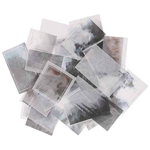 KICHOUSE 2Er Pack Sticker Für Scrapbook Schreibwaren Aufkleber Für Nagelaufkleber Kinderaufkleber Laptop Aufkleber Retro Trägerpapier Hintergrund Bastelaufkleber Vintage von KICHOUSE
