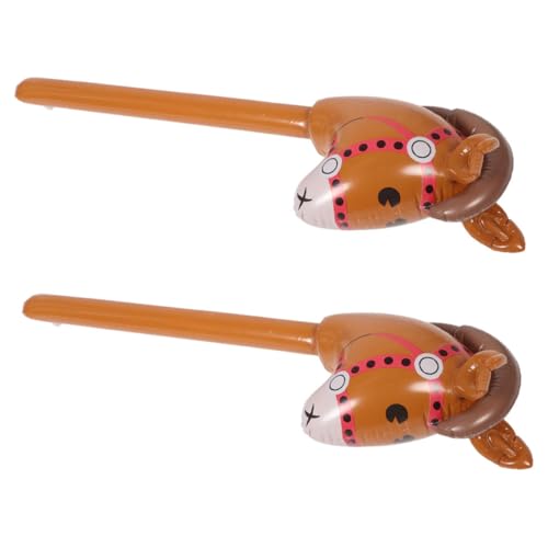 KICHOUSE 2st Aufblasbarer Pferdekopfstock Spielzeugpferd Zum Aufblasen Dekorationen Für Pferdepartys Pferdekopf Auf Einem Stock Aufblasbares Stockpferd Auf Stock Pvc Brown KICHOUSE 2st Aufblasbarer Pferdekopfstock Spielzeugpferd Zum Aufblasen Dekorationen Für Pferdepartys Pferdekopf Auf Einem Stock Aufblasbares Stockpferd Auf Stock Pvc Brown von KICHOUSE