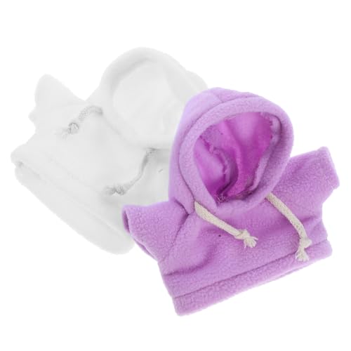 KICHOUSE 2stücke Plüschbär-Hoodies Für Puppen Niedliche Tierkostüme Weiche Und Stylische Kleidung Für Große Stofftiere Accessoires Für Kuscheltiere Und Puppen von KICHOUSE