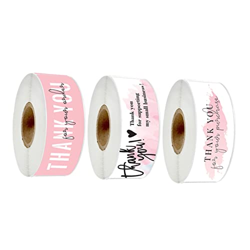 KICHOUSE 3 Rollen Danke Aufkleber Name klebrig Klebstoff Wachssiegelaufkleber Aufkleber ästhetisch Vielen Dank, Siegelaufkleber Verpackungsaufkleber Kupferplattenaufkleber KICHOUSE 3 Rollen Danke Aufkleber Name klebrig Klebstoff Wachssiegelaufkleber Aufkleber ästhetisch Vielen Dank, Siegelaufkleber Verpackungsaufkleber Kupferplattenaufkleber von KICHOUSE