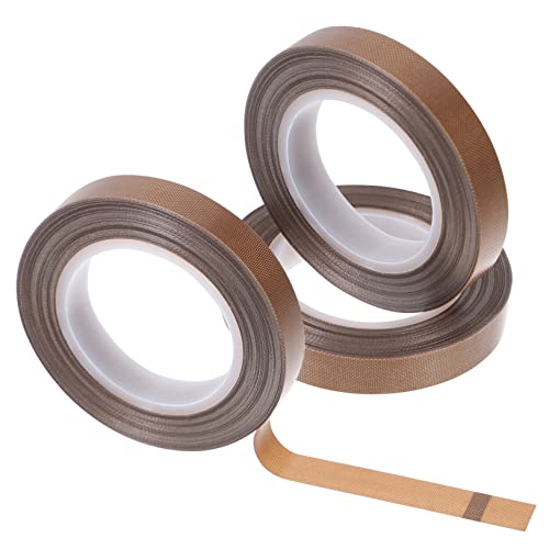 KICHOUSE 3 Rollen hitzebeständiges Klebeband packing tape paketband PTFE-Klebeband Thermal- hoch Hitzebeständiges Isolierband Industrie-Elektroband Rückenmaterial: Light Brown KICHOUSE 3 Rollen hitzebeständiges Klebeband packing tape paketband PTFE-Klebeband Thermal- hoch Hitzebeständiges Isolierband Industrie-Elektroband Rückenmaterial: Light Brown von KICHOUSE