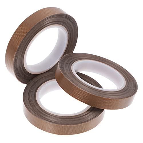 KICHOUSE 3 Rollen hitzebeständiges Klebeband packing tape paketband ptfe band verpackungsklebeband Wärmeband Thermal- Hitzebeständiges Band Isolierband Rückenmaterial: Light Brown KICHOUSE 3 Rollen hitzebeständiges Klebeband packing tape paketband ptfe band verpackungsklebeband Wärmeband Thermal- Hitzebeständiges Band Isolierband Rückenmaterial: Light Brown von KICHOUSE