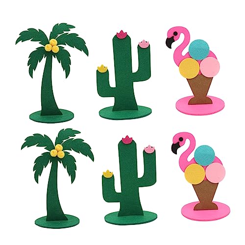 KICHOUSE 3 Sets Filz Tischdekoration Flamingo Zeug Kaktus Heimthema Rosa Party Luau Kaktusbaum Kokosnuss Desktop Dekorationen DIY Tropische Flamingos KICHOUSE 3 Sets Filz Tischdekoration Flamingo Zeug Kaktus Heimthema Rosa Party Luau Kaktusbaum Kokosnuss Desktop Dekorationen DIY Tropische Flamingos von KICHOUSE
