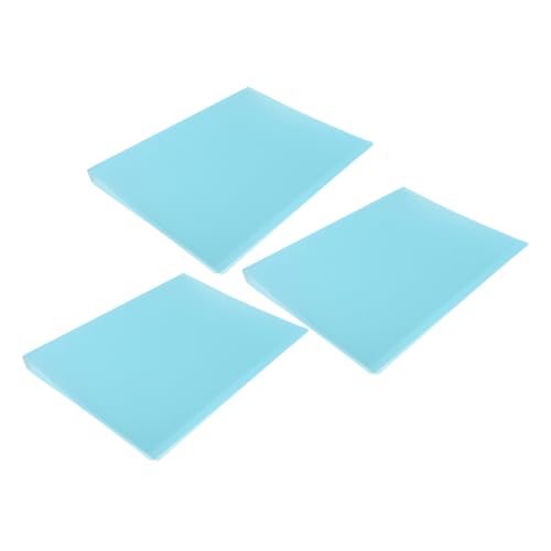 KICHOUSE 3 Stück Dokumentenordner Transparente Dateiablage für Schule Büro Langlebig Schmutzabweisend für Briefe Quittungen Organizer für Zuhause und von KICHOUSE