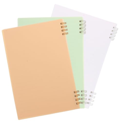 KICHOUSE 3 Stück Spiral Notizbuch Teilig mit Kunststoffdeckel für Studenten Büro und Reisen Liniert für Effizientes Notieren und Journaling Sanften Farben Weiß Grün Gelb KICHOUSE 3 Stück Spiral Notizbuch Teilig mit Kunststoffdeckel für Studenten Büro und Reisen Liniert für Effizientes Notieren und Journaling Sanften Farben Weiß Grün Gelb von KICHOUSE
