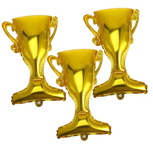 KICHOUSE 3 Stück Teiliges Pokal Folienballon für Abschlussfeier Kreative Dekoration für Sport und Geburtstagsfeiern Eleganter Heliumballon Gold KICHOUSE 3 Stück Teiliges Pokal Folienballon für Abschlussfeier Kreative Dekoration für Sport und Geburtstagsfeiern Eleganter Heliumballon Gold von KICHOUSE