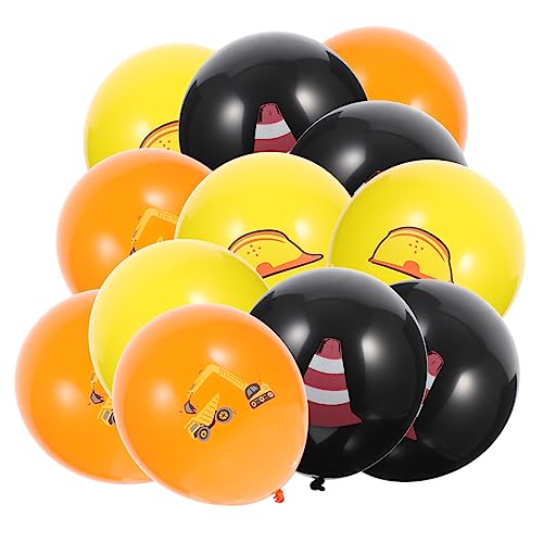 KICHOUSE 30 Stück Ingenieurwagenballon Dekoration Party Regenbogen Luftballons Für Geburtstagsfeiern Bau Latexballon Luftballons Zum Thema Bauen Bau Ballons Emulsion von KICHOUSE