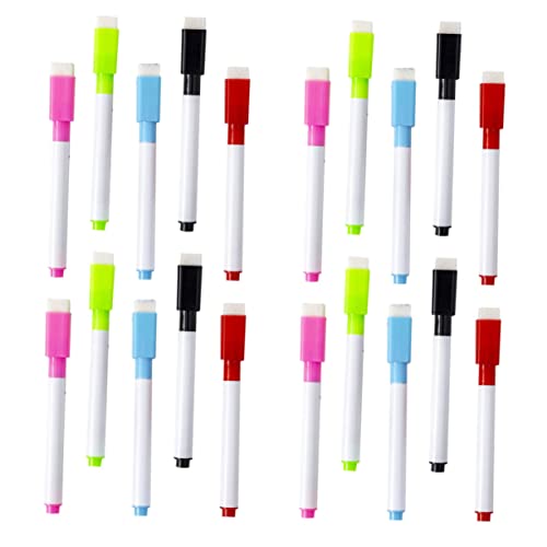 KICHOUSE 30 Stück Whiteboard-stift Praktische Trocken Abwischbare Marker Multifunktions-trockenlöschmarker Zubehör Unterrichten Textmarker Versorgung Lehren Plastik Zufällige Farbe von KICHOUSE