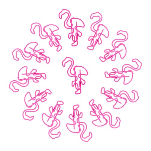 KICHOUSE 30Stücke Flamingo Büroklammern Niedliche Cartoon Büroklammern Für Schule Und Büro Zubehör Für Notizen Und Planer Vielseitige Verwendung Schule Büro von KICHOUSE
