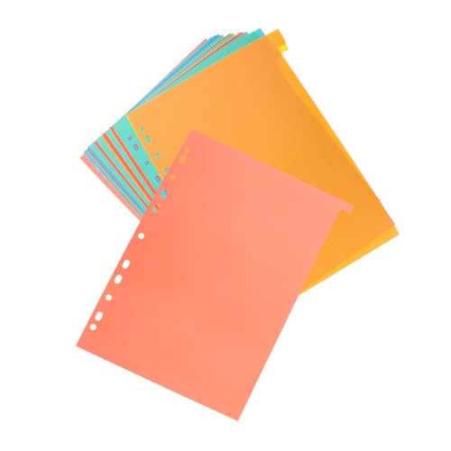 KICHOUSE 31Blätter Plastikteiler Mit Laschen Seitiger Registerkarten Binder Für Büro Schule Und Studium Langlebig Aus Material Kompatibel Mit Ordnern Zur Organisation KICHOUSE 31Blätter Plastikteiler Mit Laschen Seitiger Registerkarten Binder Für Büro Schule Und Studium Langlebig Aus Material Kompatibel Mit Ordnern Zur Organisation von KICHOUSE
