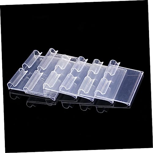 KICHOUSE 36 Stück Teiliges PVC Preisschild Transparent Preisetiketten für Supermarkt Einzelhandel Regaletikettenhalter Einfach Anzubringen für Laden und Geschäft von KICHOUSE