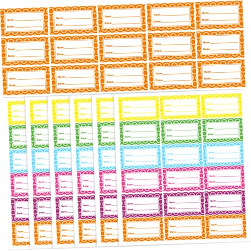 KICHOUSE 360 Stück Kühlkostetiketten entfernbare Gefrieretiketten Pantry -Etiketten Kühlschrank Küchenaufkleber Etiketten für Gefrierbehälter synthetisches Papier Colorful von KICHOUSE