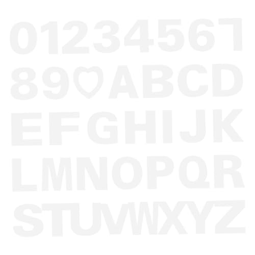 KICHOUSE 37 Stück Teiliges Alphabet und Zahlen Kuchen Schablonen Weiße DIY Backvorlagen mit Wiederverwendbare Buchstabenformen für Geburtstags und Hochzeitskuchen Einfach zu Reinigen und von KICHOUSE